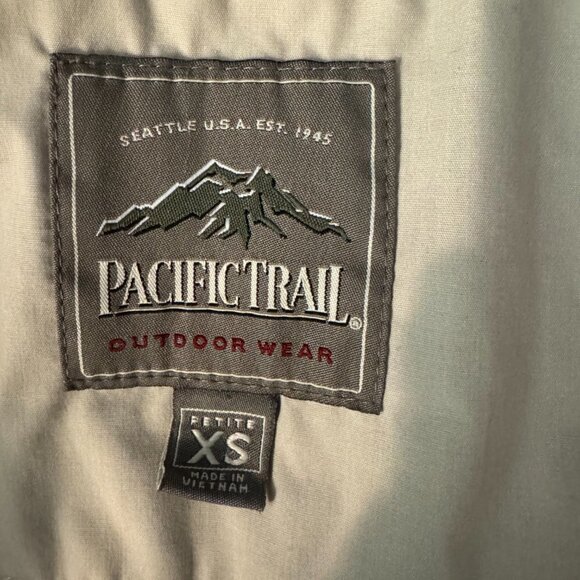 Pacific Trail Tan Hooded Jacket/Raincoat - Size Small - Picture 8 of 9